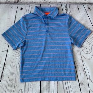 Champion C9 Blue Collared Top w/ Orange Stripes XS